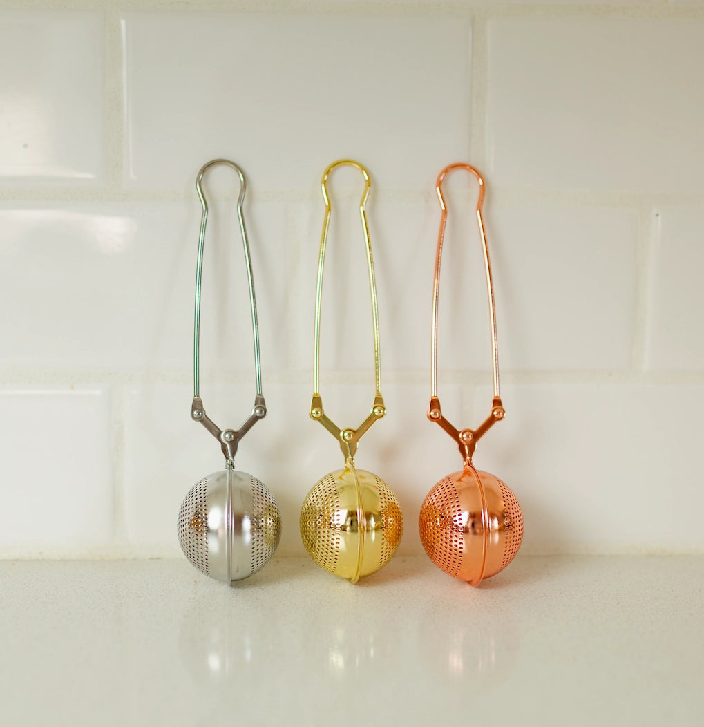 Stainless Steel Tea Strainer | gold, rose gold, silver