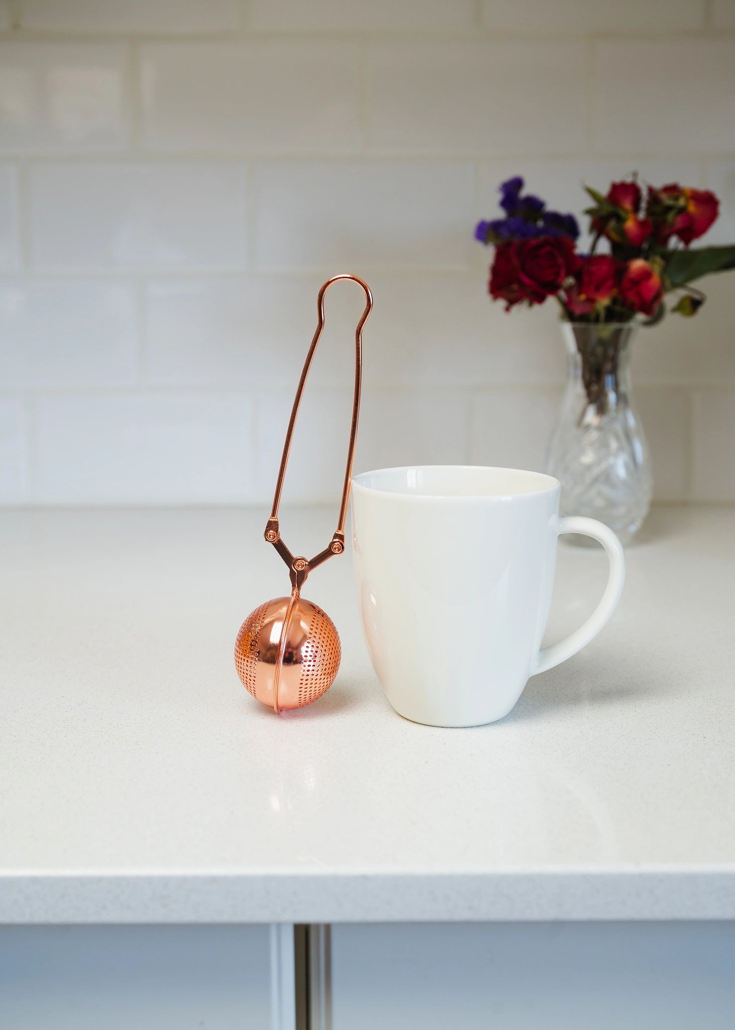 Stainless Steel Tea Strainer | gold, rose gold, silver