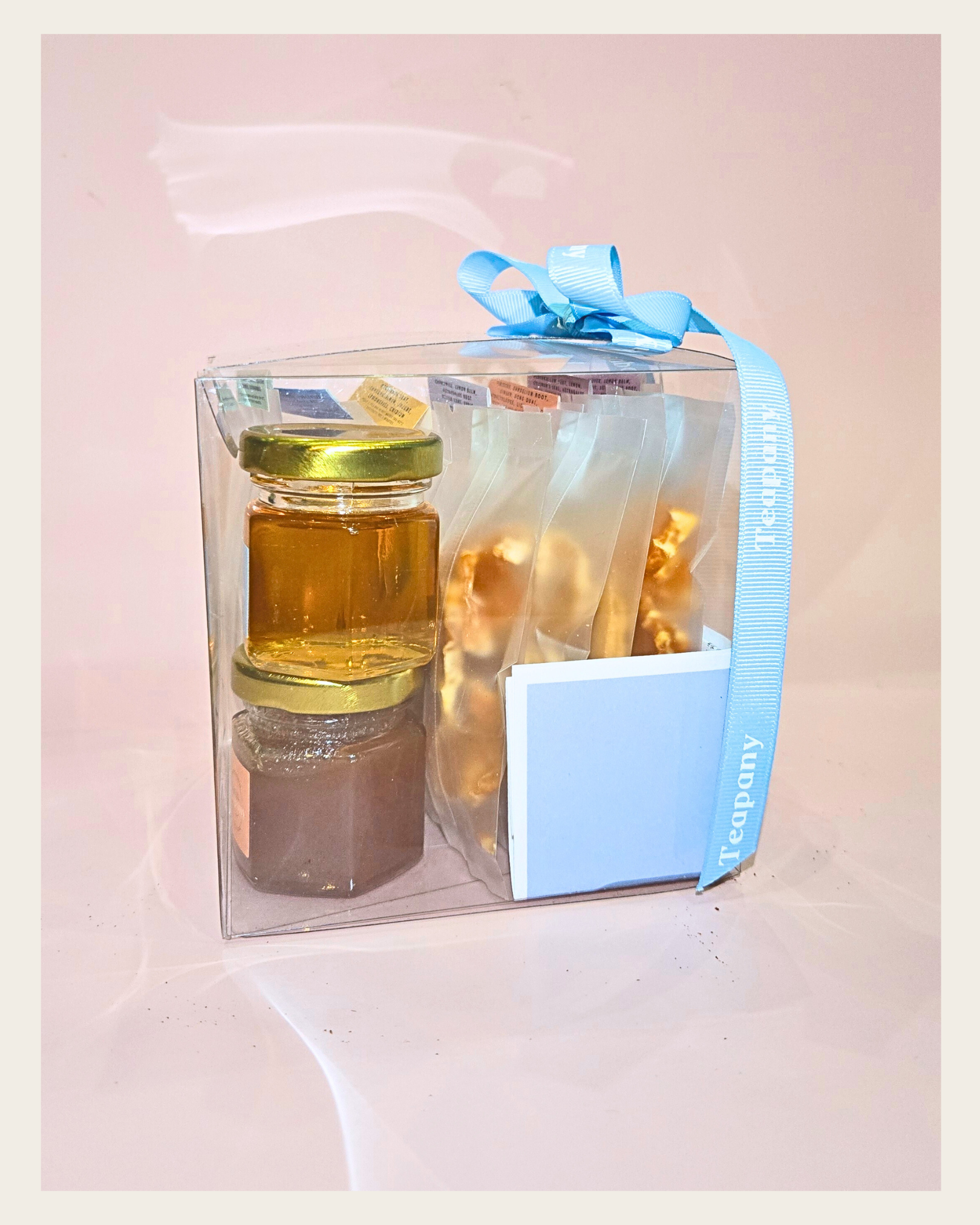 Tea Sampler + Honey + Fruits Custom Gift Set