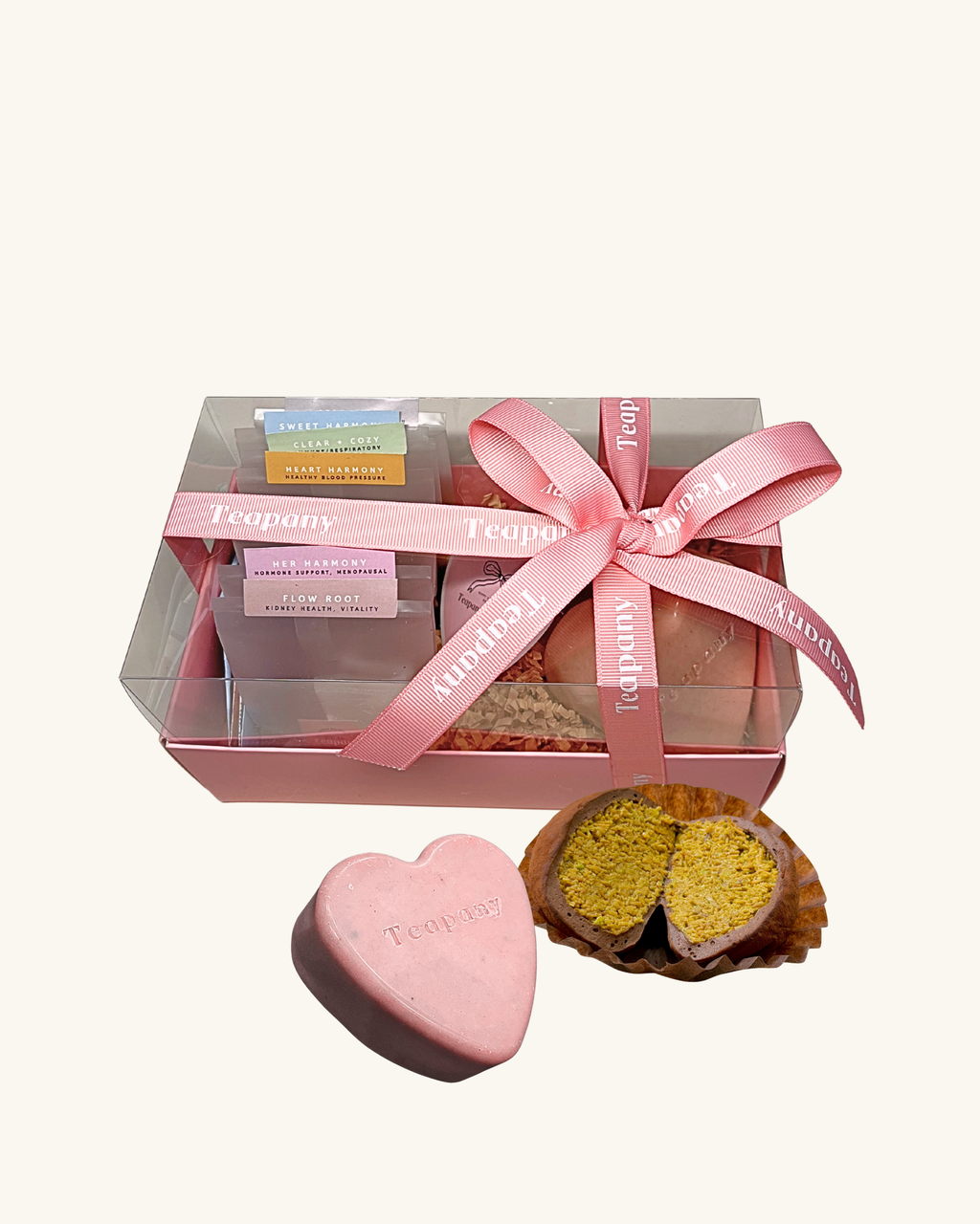Teapany Pink Soap + Dubai Chewy Cookie Gift Set