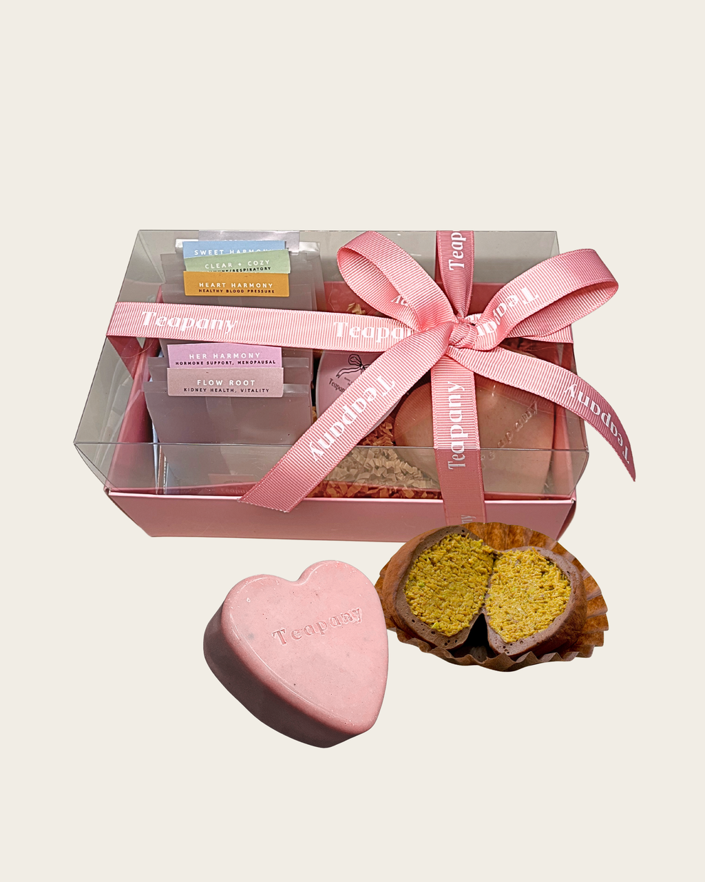 Teapany Pink Soap + Dubai Chewy Cookie Gift Set