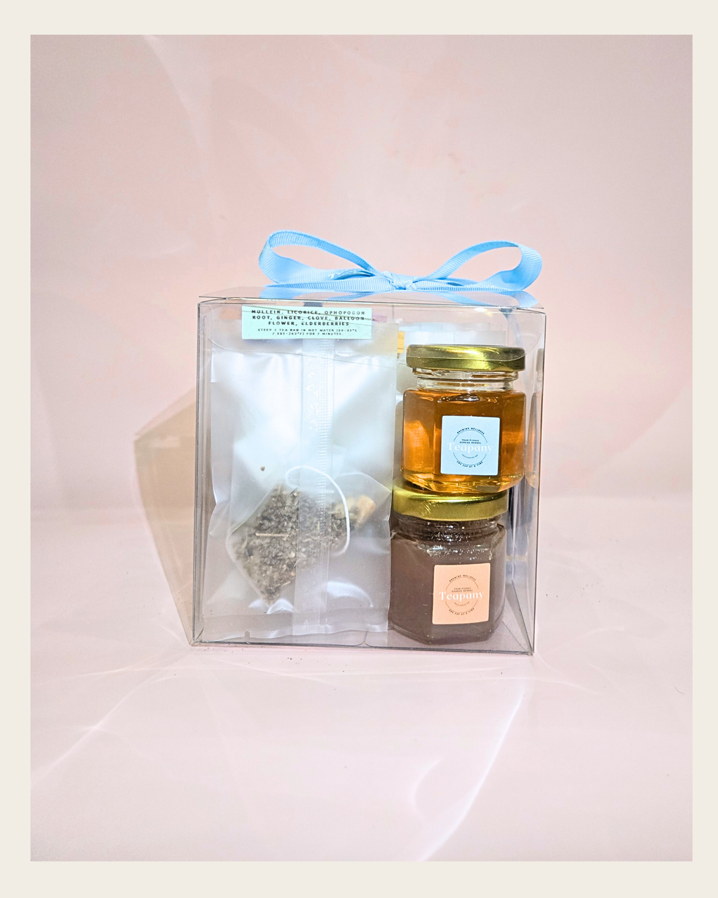 Tea Sampler + Honey + Fruits Custom Gift Set